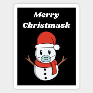 Merry Christmasks Snowman Magnet